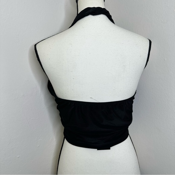 Saints Womens Halter Top Blouse Backless‎ Black Size Medium - Picture 7 of 7